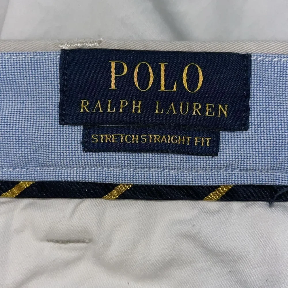 Polo by Ralph Lauren Stretch Straight Chino W/pony on back Pants 40 x 28 short